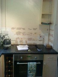 Fitted hob and oven,replaces old freestanding unit